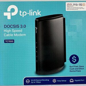 TP-Link TC7650 DOCSIS 3.0 High Speed Internet Broadband Cable Modem 24x8 Gigabit